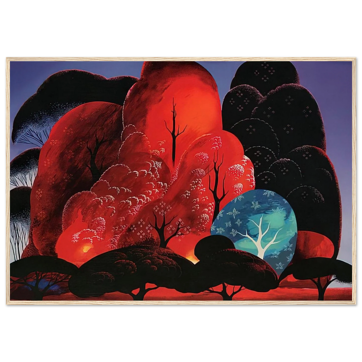 Blazing Glory Framed Poster | Eyvind Earle Framed Prints Wall Art | Eyvind Earle Prints