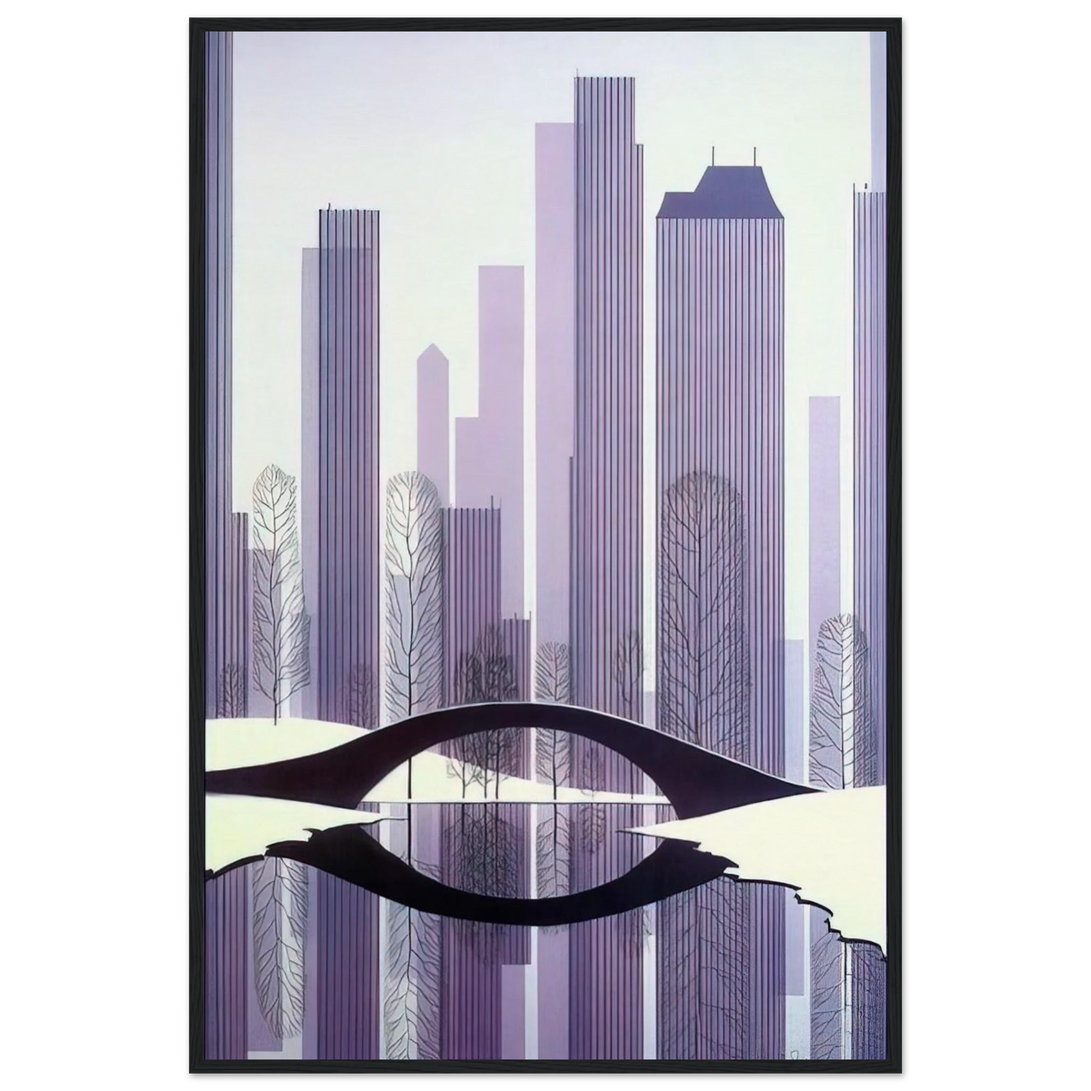 Central Park Framed Poster | Eyvind Earle Framed Prints Wall Art | Eyvind Earle Prints