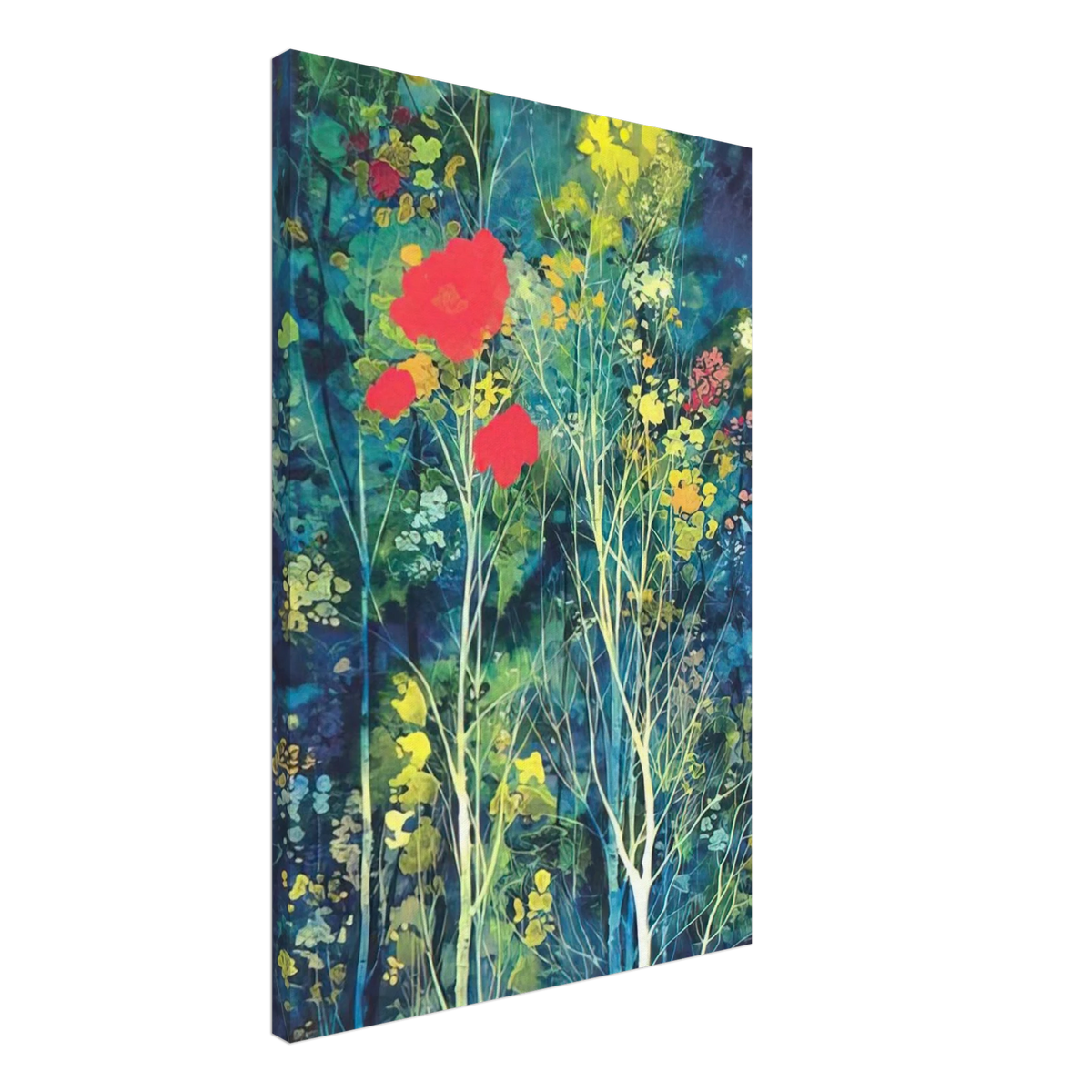 Poppies and Flowers Canvas | Eyvind Earle Canvas | Eyvind Earle Prints