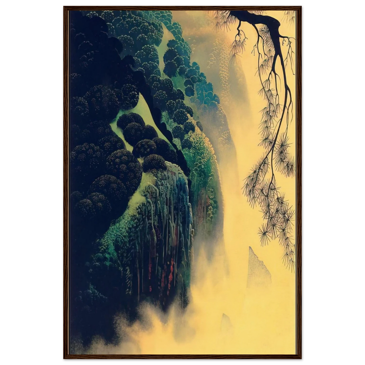 Jeweled Coast Framed Poster | Eyvind Earle Framed Prints Wall Art | Eyvind Earle Prints