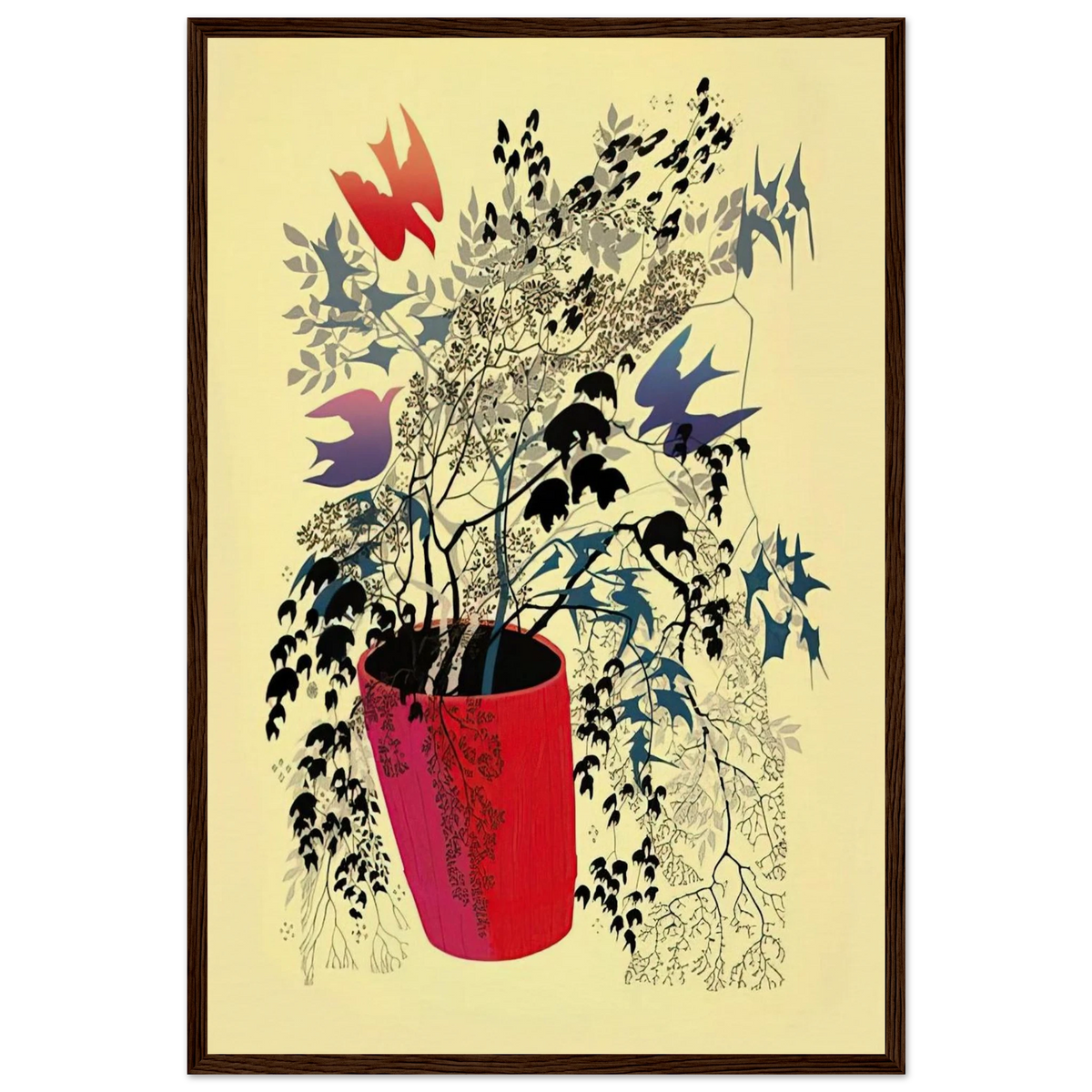 Red Barrell Framed Poster | Eyvind Earle Framed Prints Wall Art | Eyvind Earle Prints
