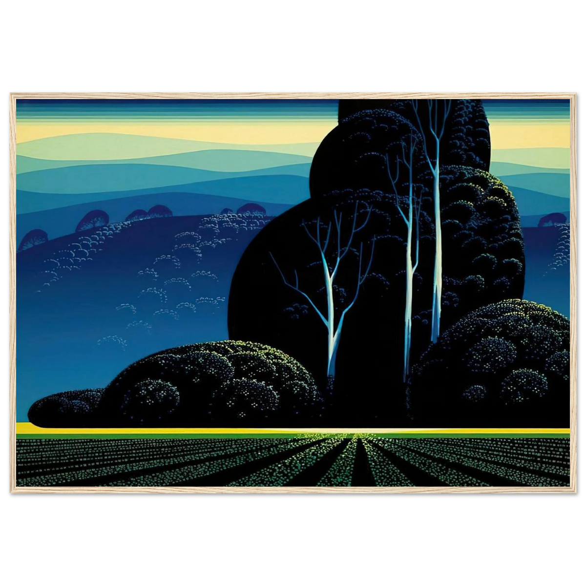 Even Tide Framed Poster | Eyvind Earle Framed Prints Wall Art | Eyvind Earle Prints