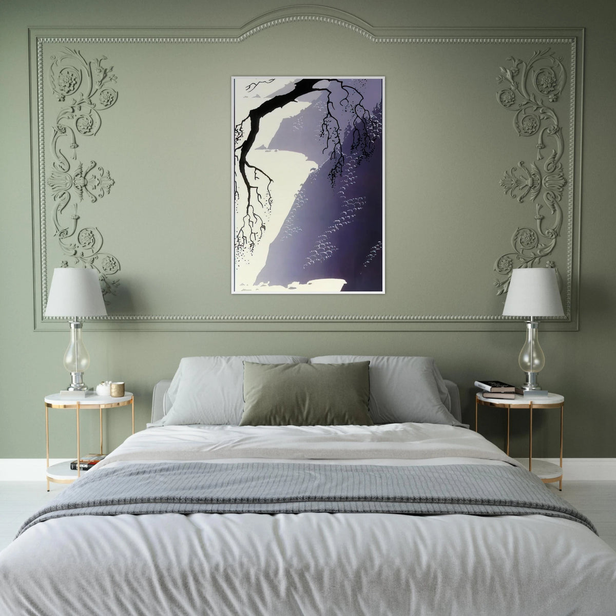 Gray Mist Framed Poster | Eyvind Earle Framed Prints Wall Art | Eyvind Earle Prints
