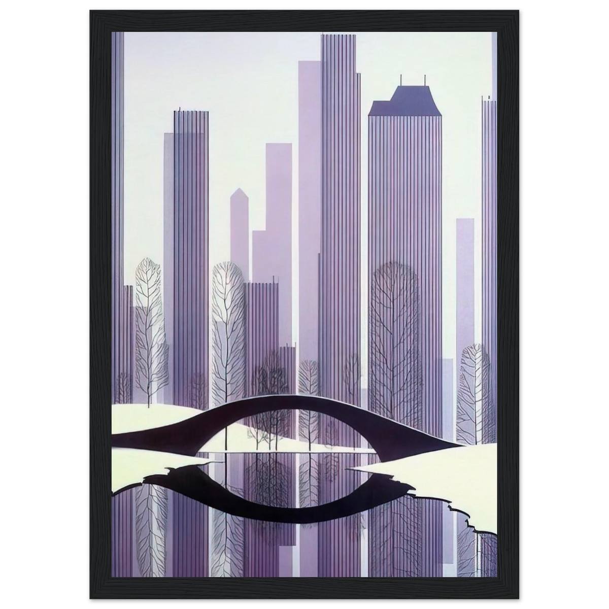 Central Park Framed Poster | Eyvind Earle Framed Prints Wall Art | Eyvind Earle Prints