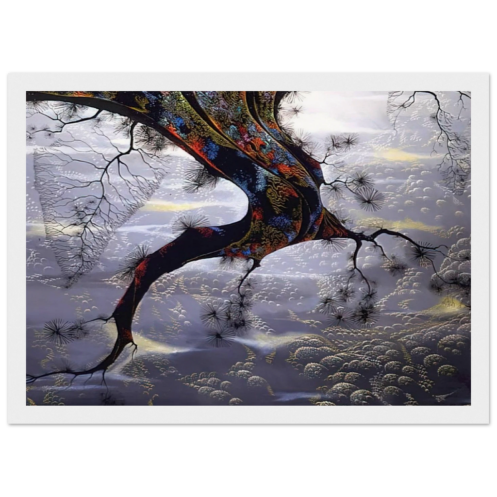 Pine Branch Framed Poster | Eyvind Earle Framed Prints Wall Art | Eyvind Earle Prints