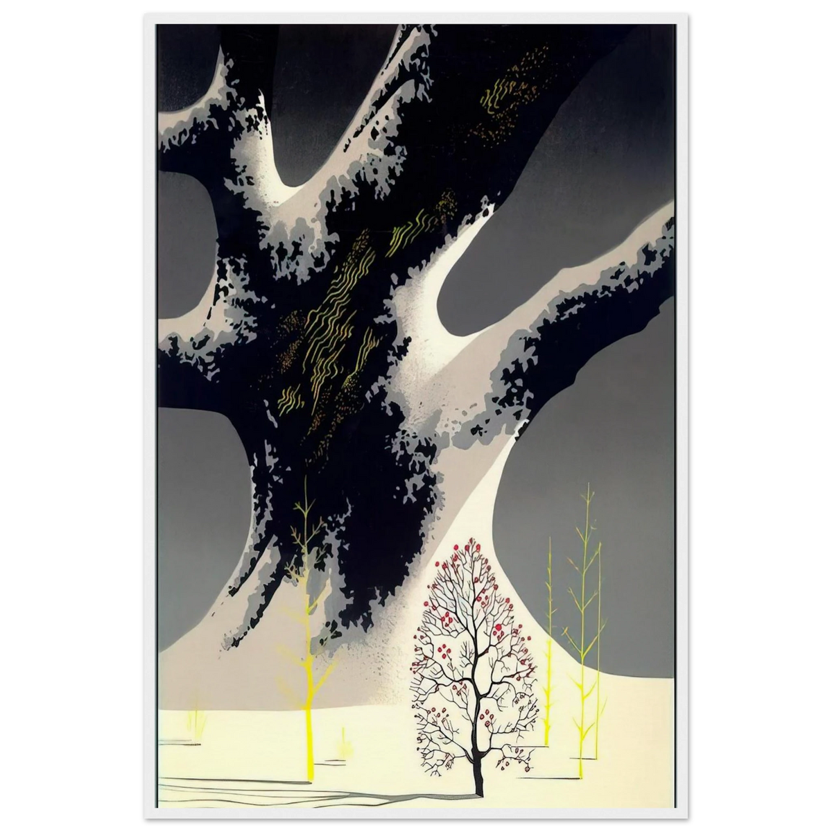 Winter Oak Framed Poster | Eyvind Earle Framed Prints Wall Art | Eyvind Earle Prints