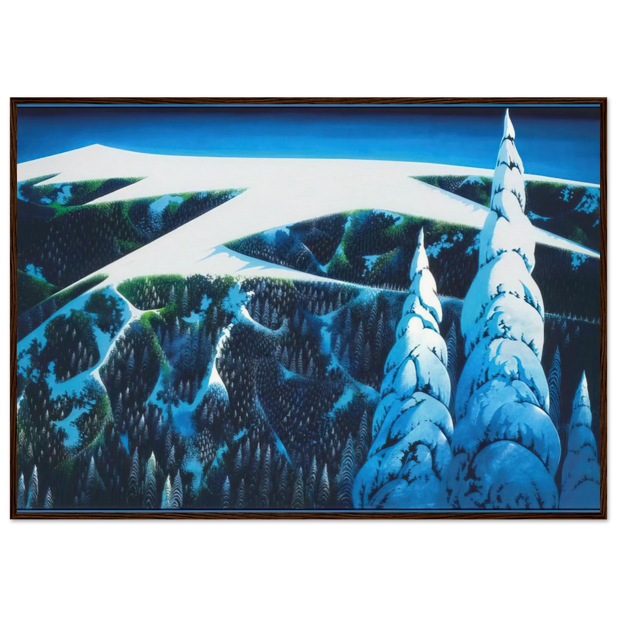 Sangre De Cristo Range Framed Poster | Eyvind Earle Framed Prints Wall Art | Eyvind Earle Prints