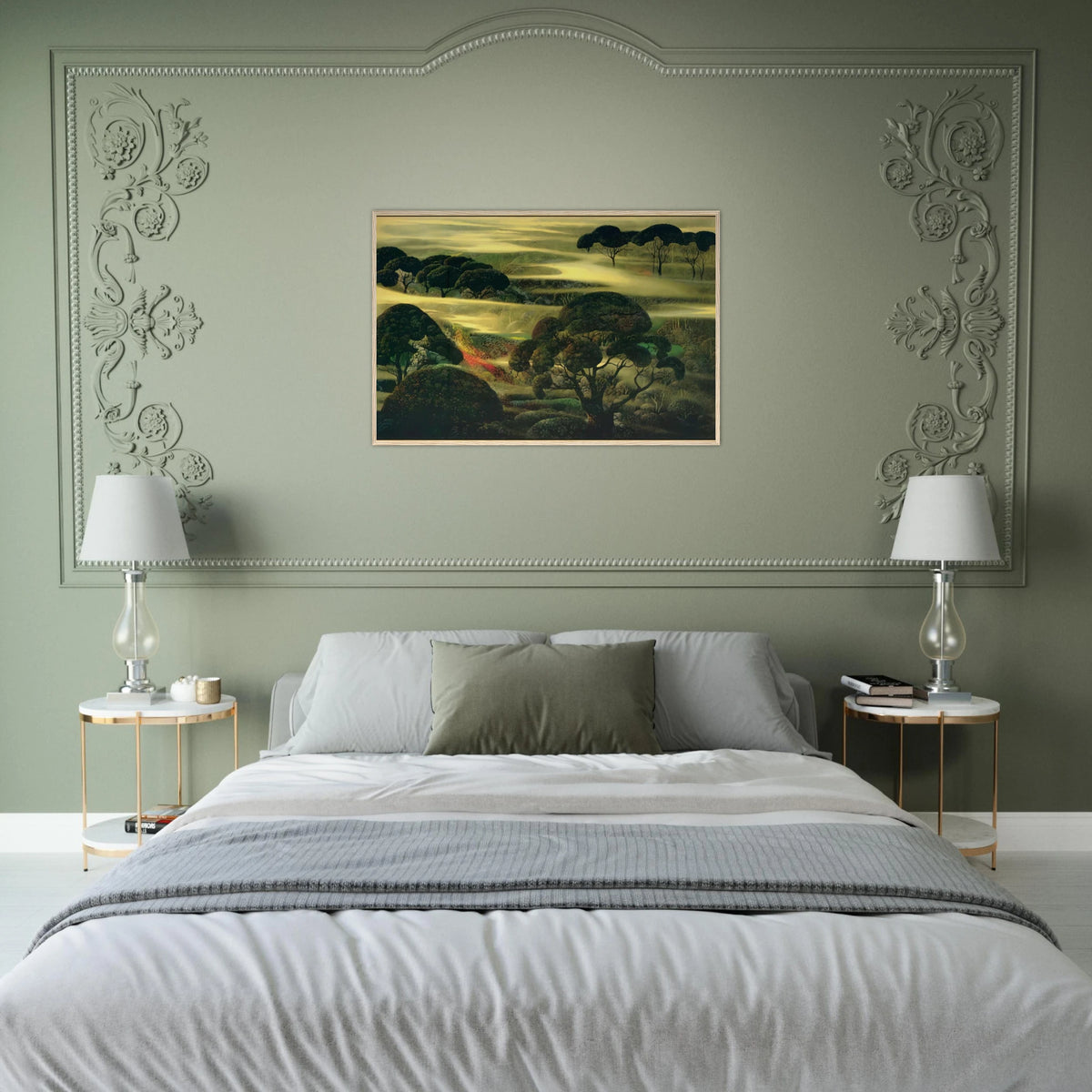 Forest in Fog Framed Poster | Eyvind Earle Framed Prints Wall Art | Eyvind Earle Prints