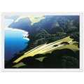 Seaside Pastures Framed Poster | Eyvind Earle Framed Prints Wall Art | Eyvind Earle Prints