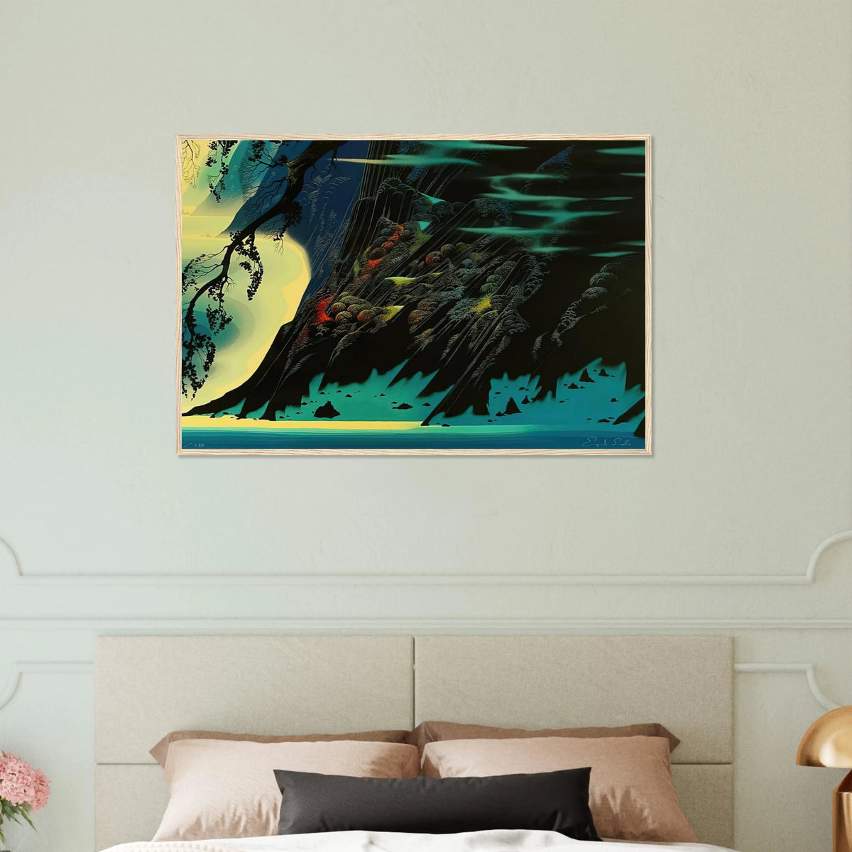Coastal Magic Framed Poster | Eyvind Earle Framed Prints Wall Art | Eyvind Earle Prints