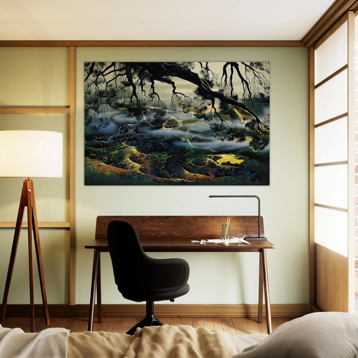 Fog Passes By Poster | Eyvind Earle Poster | Eyvind Earle Prints