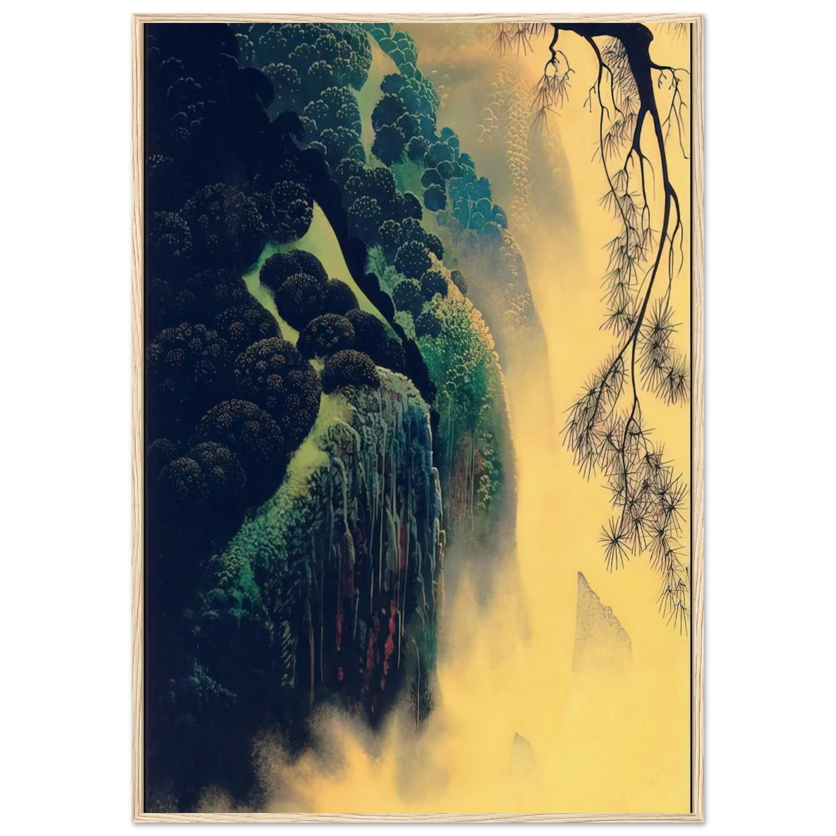 Jeweled Coast Framed Poster | Eyvind Earle Framed Prints Wall Art | Eyvind Earle Prints