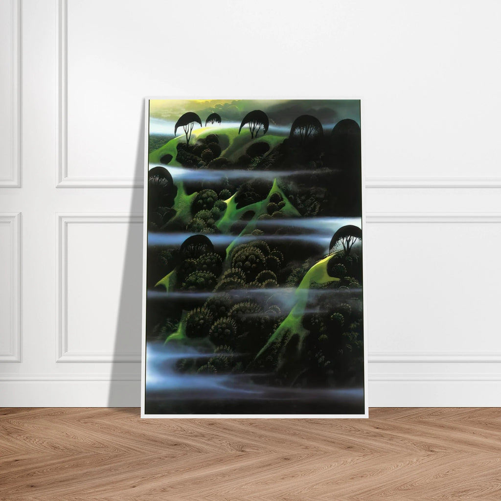 Early Morning Fog Framed Poster | Eyvind Earle Framed Prints Wall Art | Eyvind Earle Prints