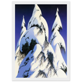 Snow Trees Framed Poster | Eyvind Earle Framed Prints Wall Art | Eyvind Earle Prints