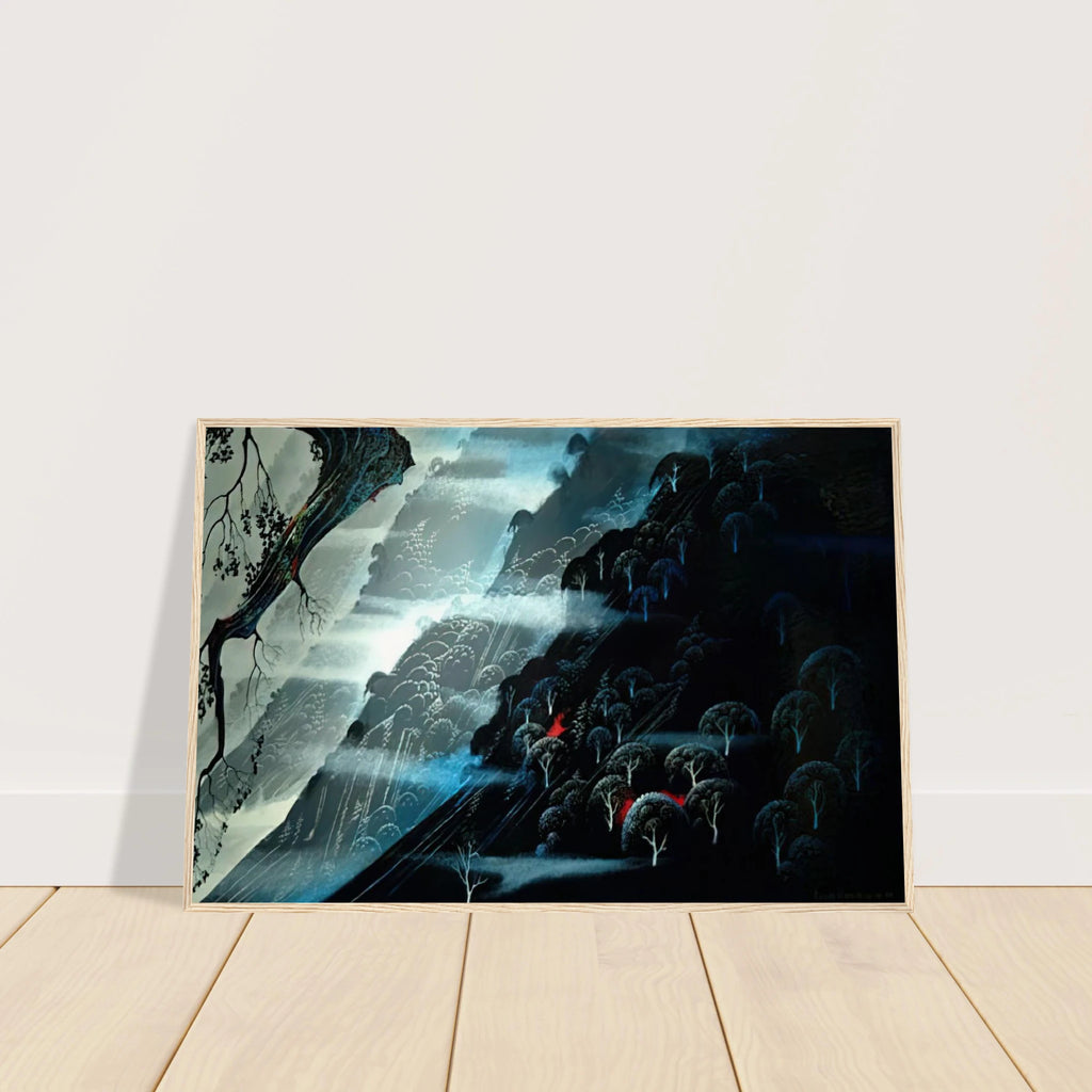 Coastline Fogl Framed Poster | Eyvind Earle Framed Prints Wall Art | Eyvind Earle Prints