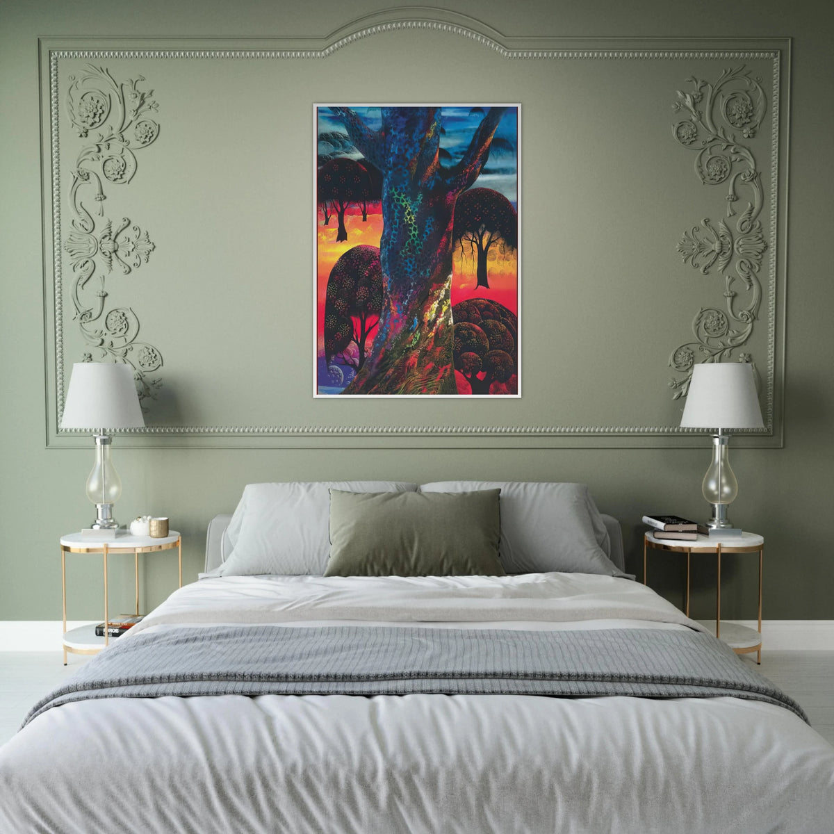 Fire Magic Framed Poster | Eyvind Earle Framed Prints Wall Art | Eyvind Earle Prints