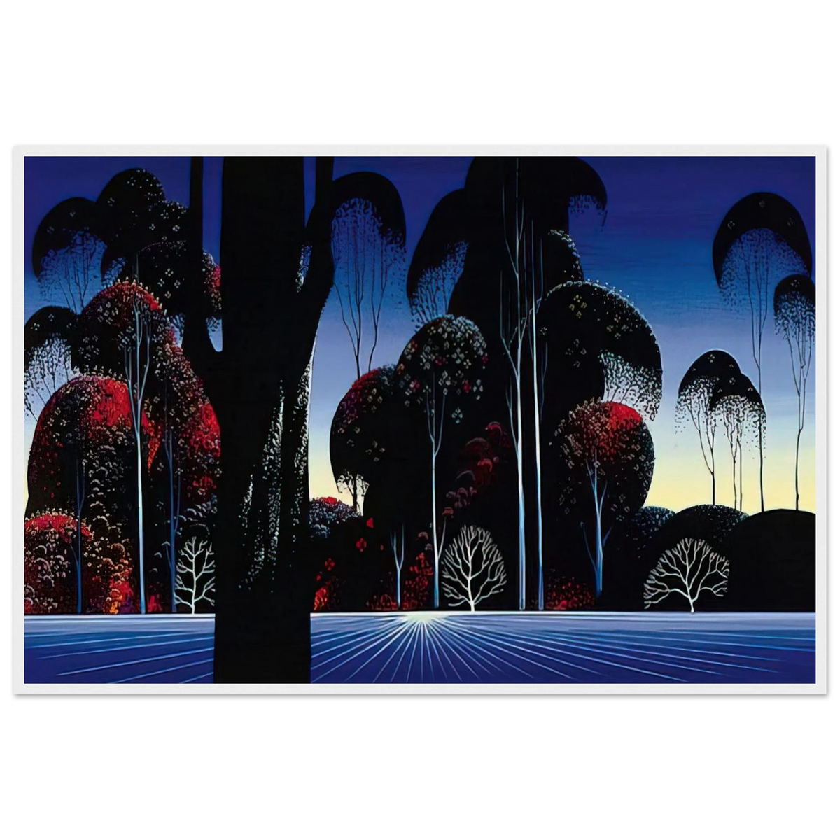 Dark Silence Framed Poster | Eyvind Earle Framed Prints Wall Art | Eyvind Earle Prints