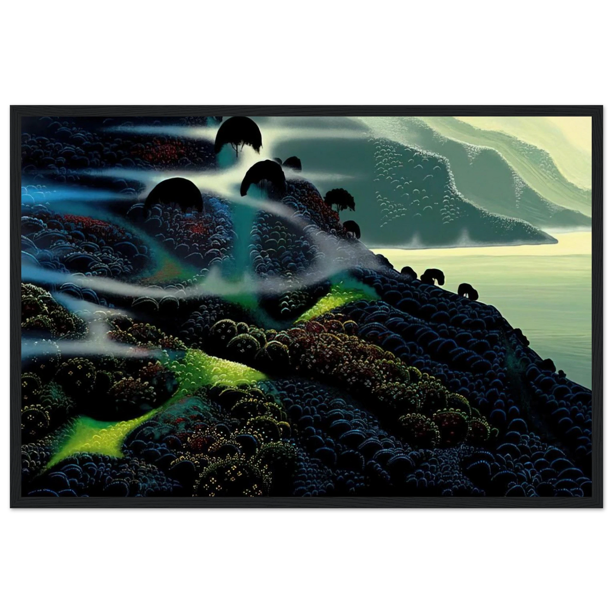 Ocean Paradise Framed Poster | Eyvind Earle Framed Prints Wall Art | Eyvind Earle Prints