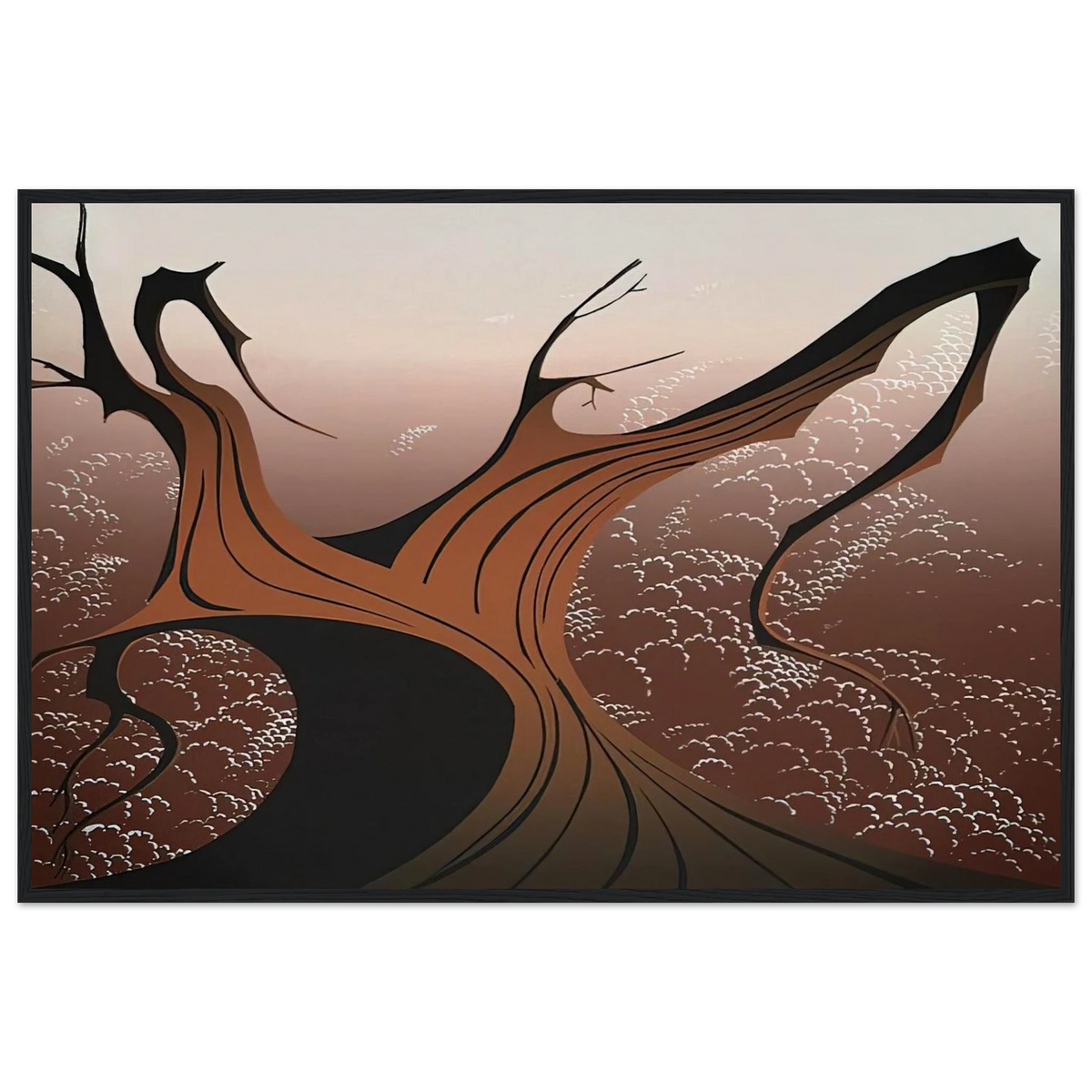 Brown Tree Framed Poster | Eyvind Earle Framed Prints Wall Art | Eyvind Earle Prints