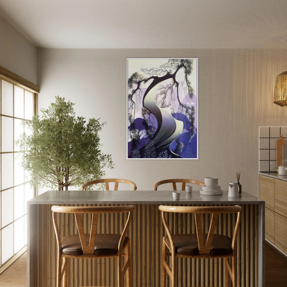 Bonsai Framed Poster | Eyvind Earle Framed Prints Wall Art | Eyvind Earle Prints