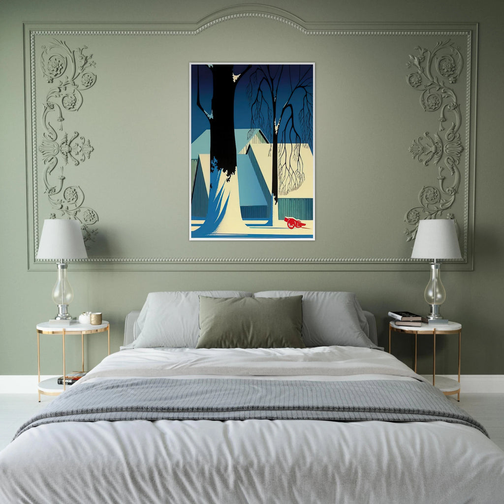 Turquoise Framed Poster | Eyvind Earle Framed Prints Wall Art | Eyvind Earle Prints