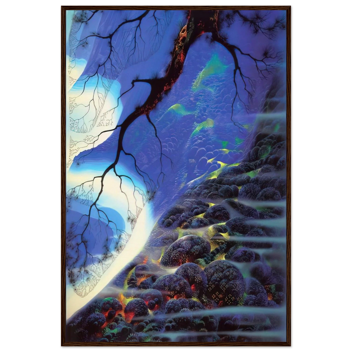 Mystical Big Sur Framed Poster | Eyvind Earle Framed Prints Wall Art | Eyvind Earle Prints