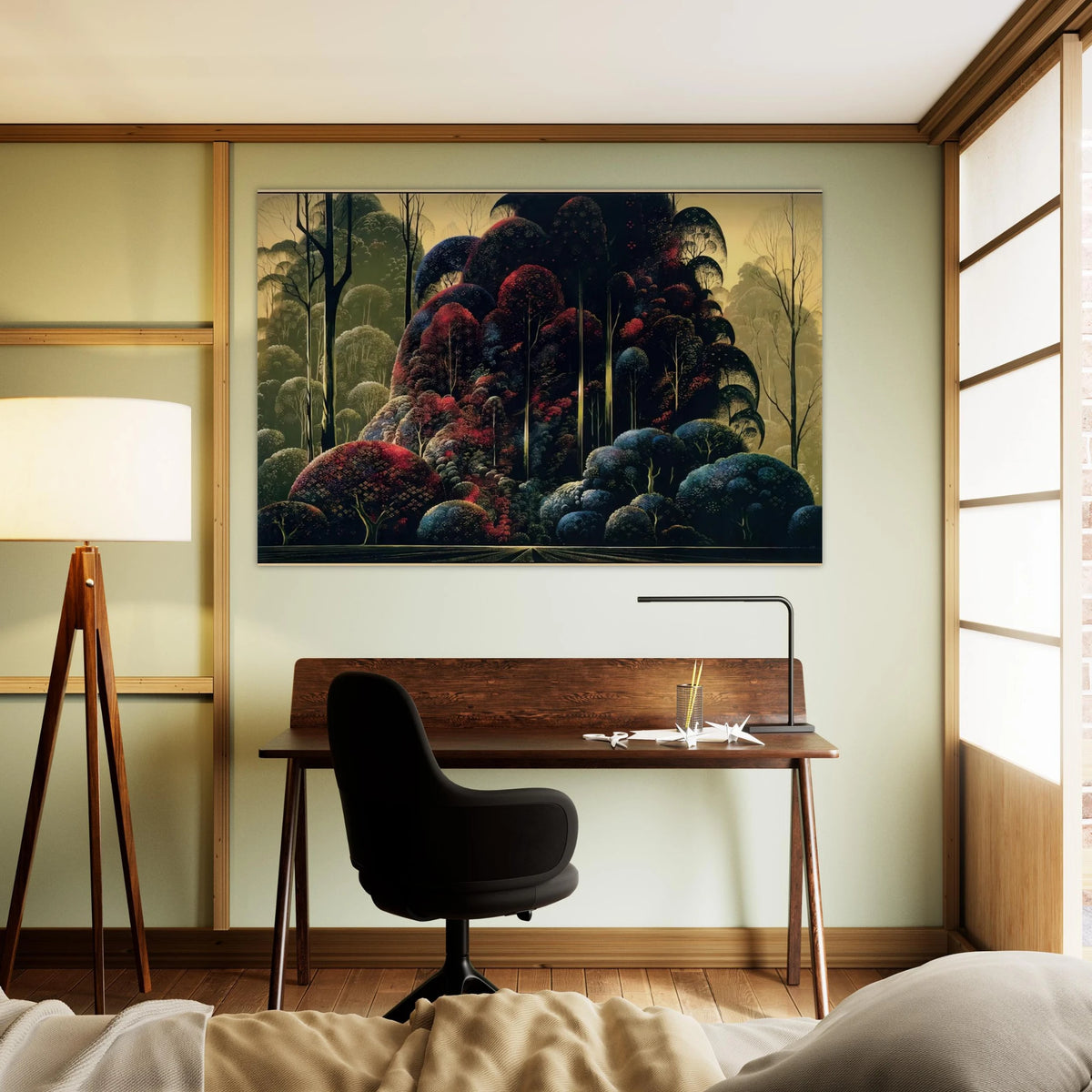 Wind Breaks Poster | Eyvind Earle Poster | Eyvind Earle Prints