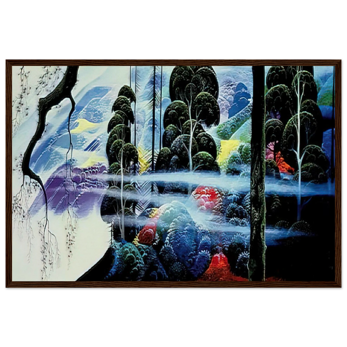 Along the Coast Framed Poster | Eyvind Earle Framed Prints Wall Art | Eyvind Earle Prints