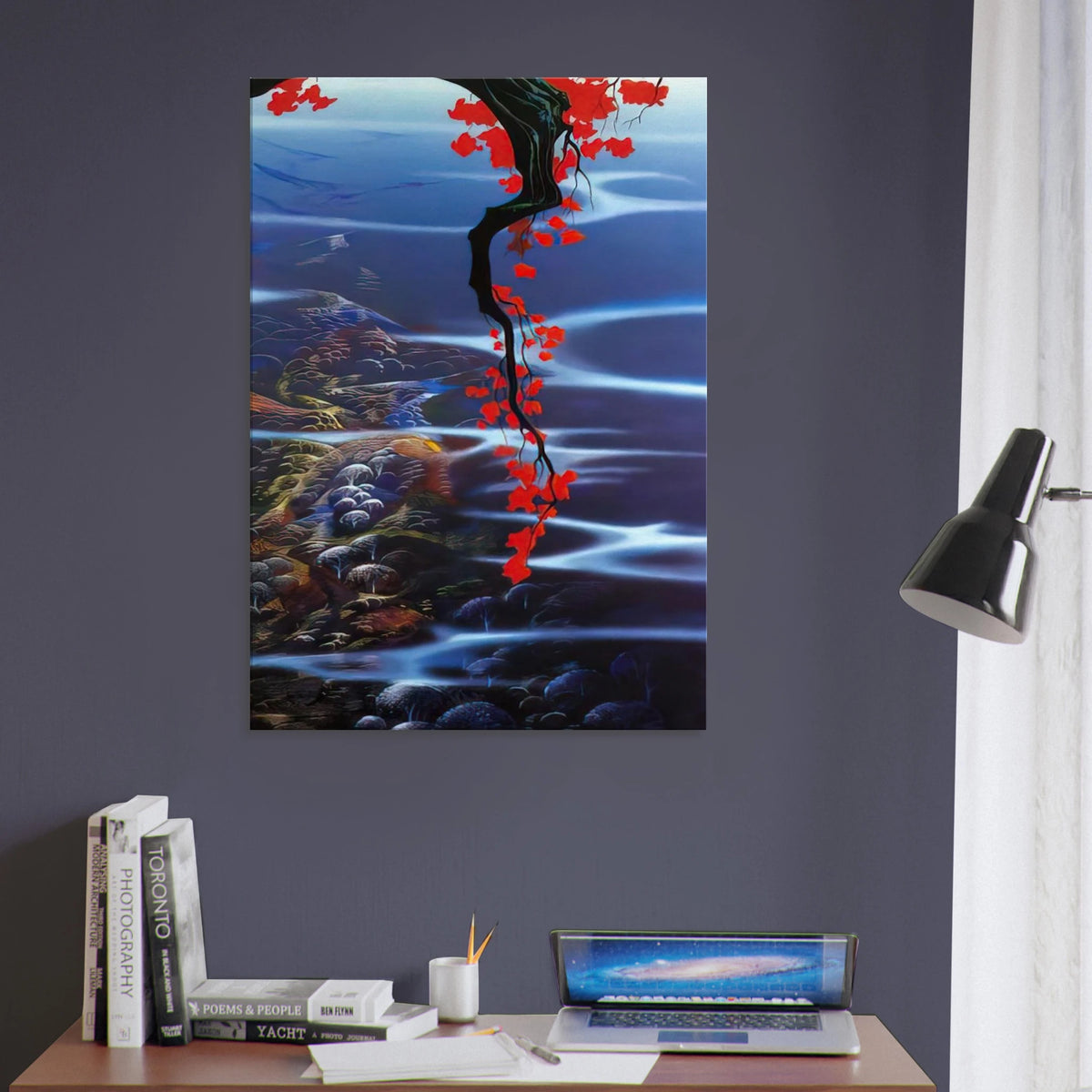 Red Leaves Canvas | Eyvind Earle Canvas | Eyvind Earle Prints