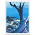 Purple Treeand Mountains Framed Poster | Eyvind Earle Framed Prints Wall Art | Eyvind Earle Prints