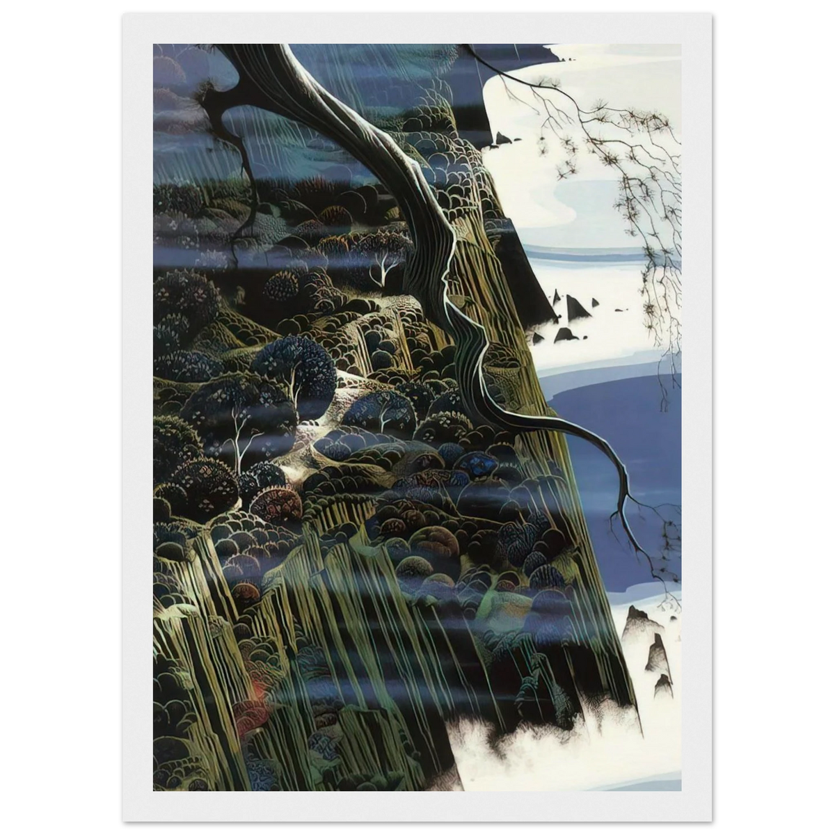 From Out of the Sea Framed Poster | Eyvind Earle Framed Prints Wall Art | Eyvind Earle Prints