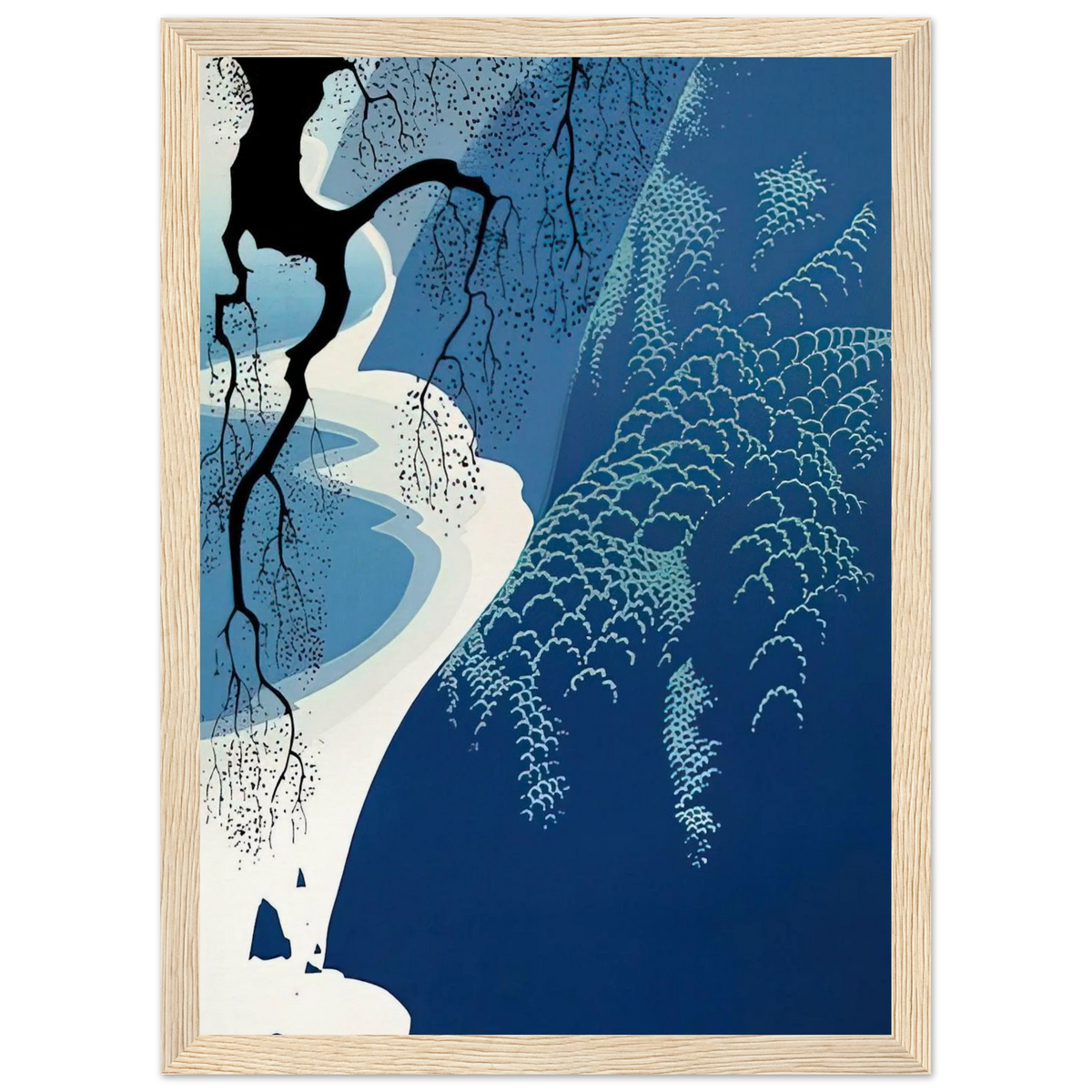 Big Sur and Branch Framed Poster | Eyvind Earle Framed Prints Wall Art | Eyvind Earle Prints