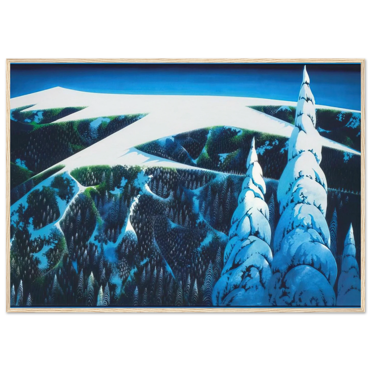 Sangre De Cristo Range Framed Poster | Eyvind Earle Framed Prints Wall Art | Eyvind Earle Prints