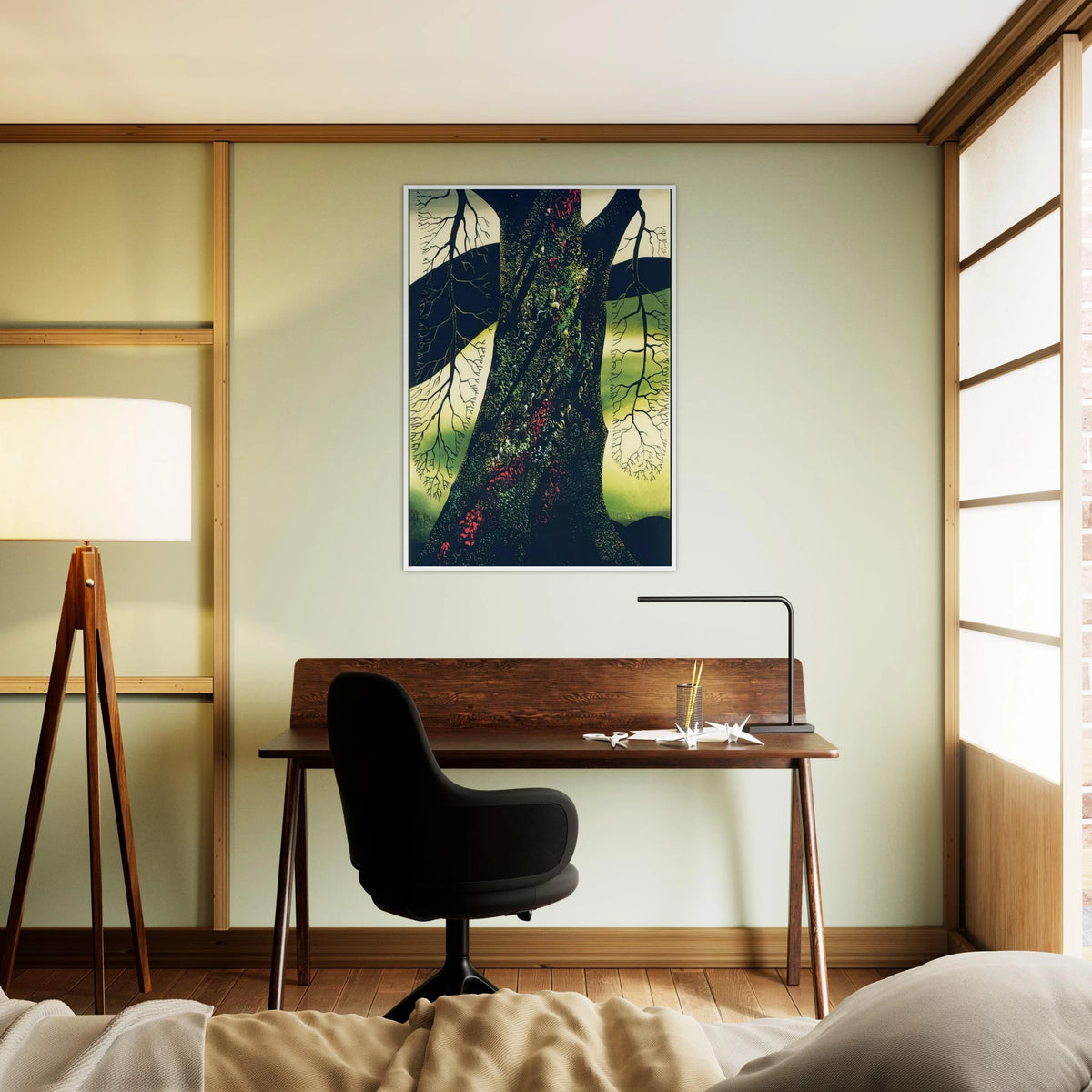 Oak Tree Framed Poster | Eyvind Earle Framed Prints Wall Art | Eyvind Earle Prints