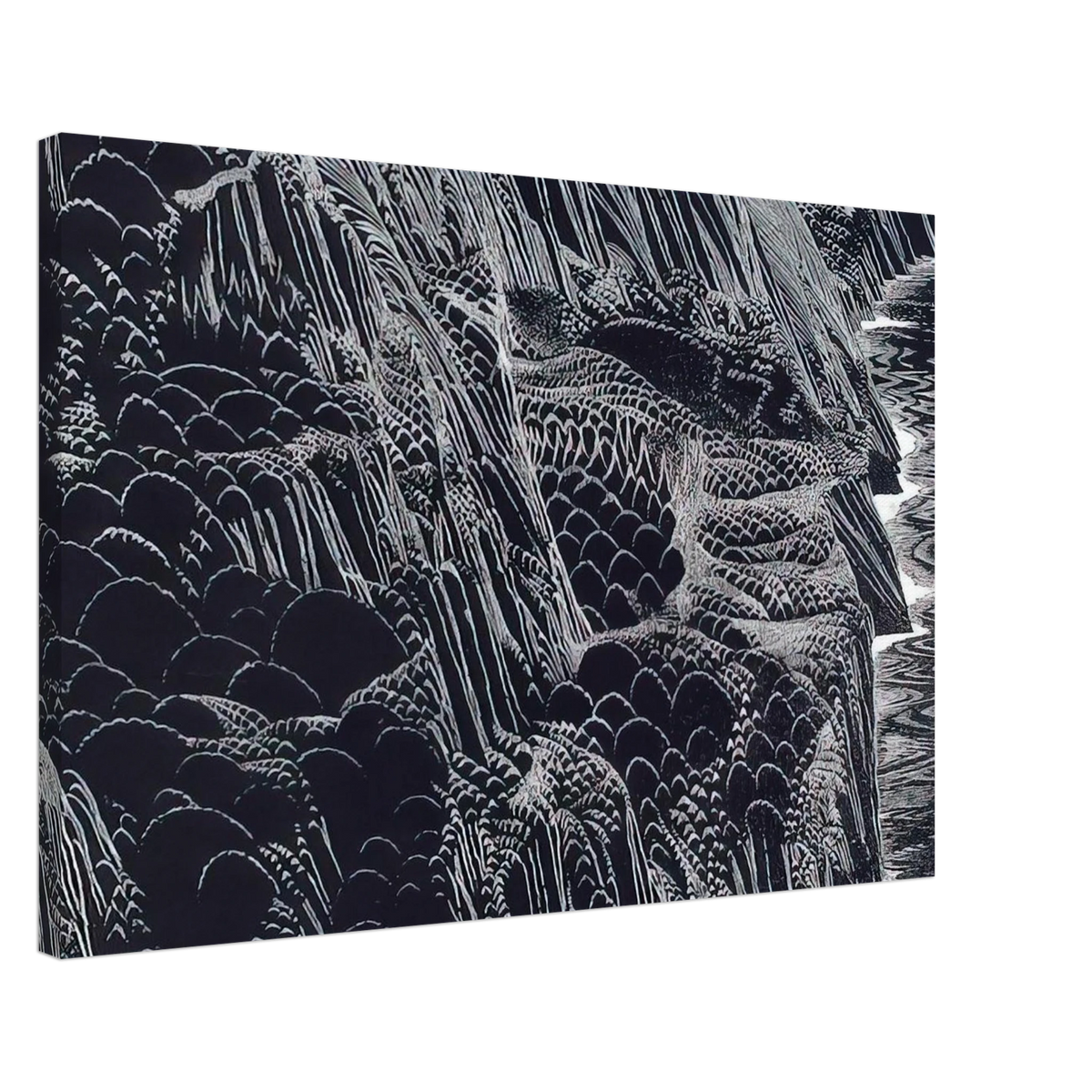 Ocean Cliffs Canvas | Eyvind Earle Canvas | Eyvind Earle Prints