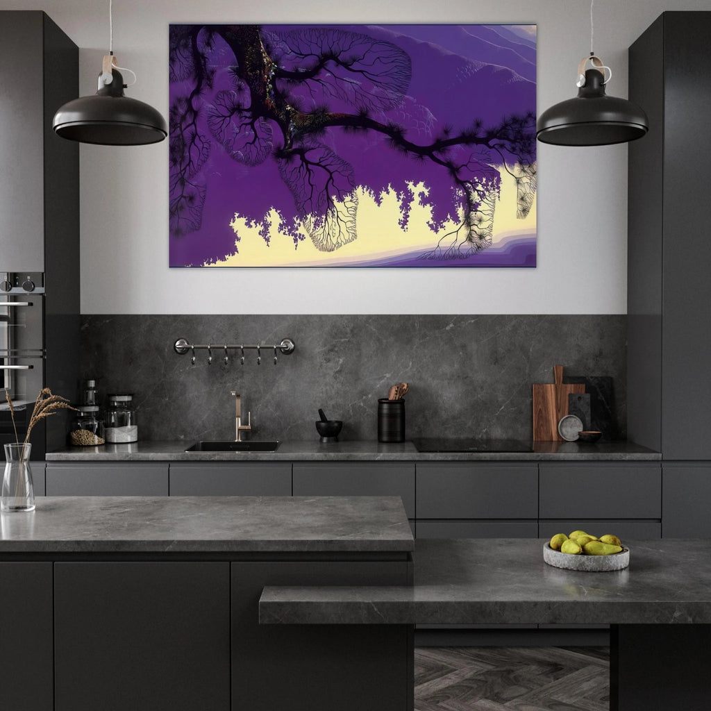 Purple Coastline Poster | Eyvind Earle Poster | Eyvind Earle Prints