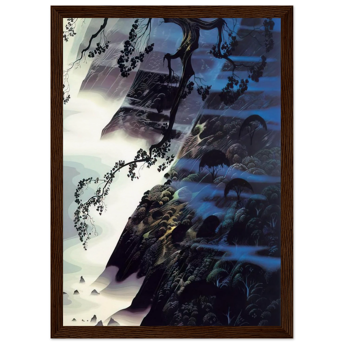 Sea Wind and Fog Framed Poster | Eyvind Earle Framed Prints Wall Art | Eyvind Earle Prints