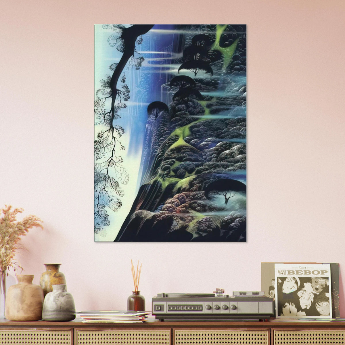 Steep Coast Line Canvas | Eyvind Earle Canvas | Eyvind Earle Prints