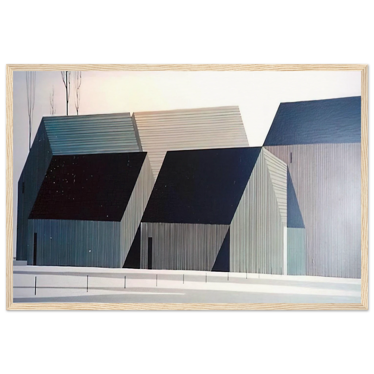 Barns Framed Poster | Eyvind Earle Framed Prints Wall Art | Eyvind Earle Prints