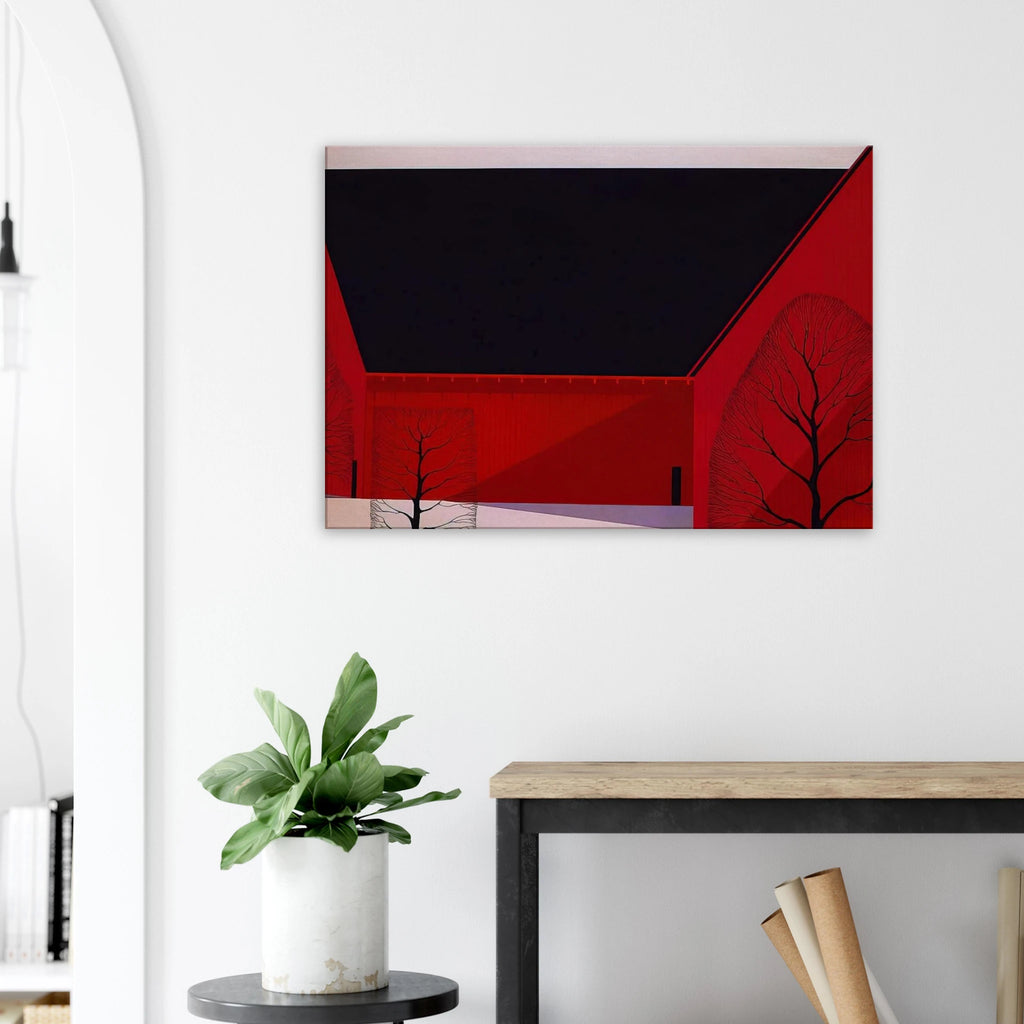 Western Barns Canvas | Eyvind Earle Canvas | Eyvind Earle Prints