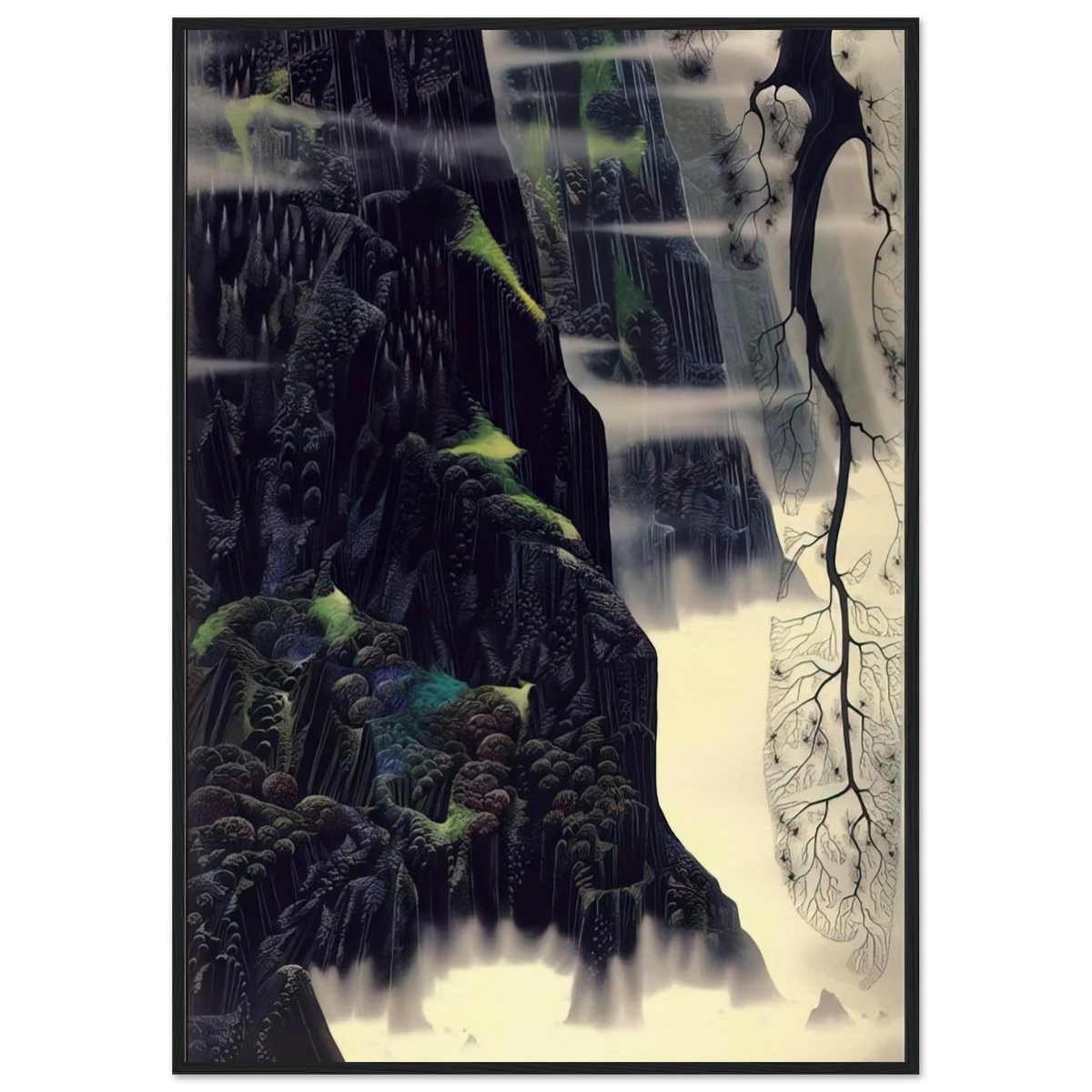 Gray Dawn Framed Poster | Eyvind Earle Framed Prints Wall Art | Eyvind Earle Prints