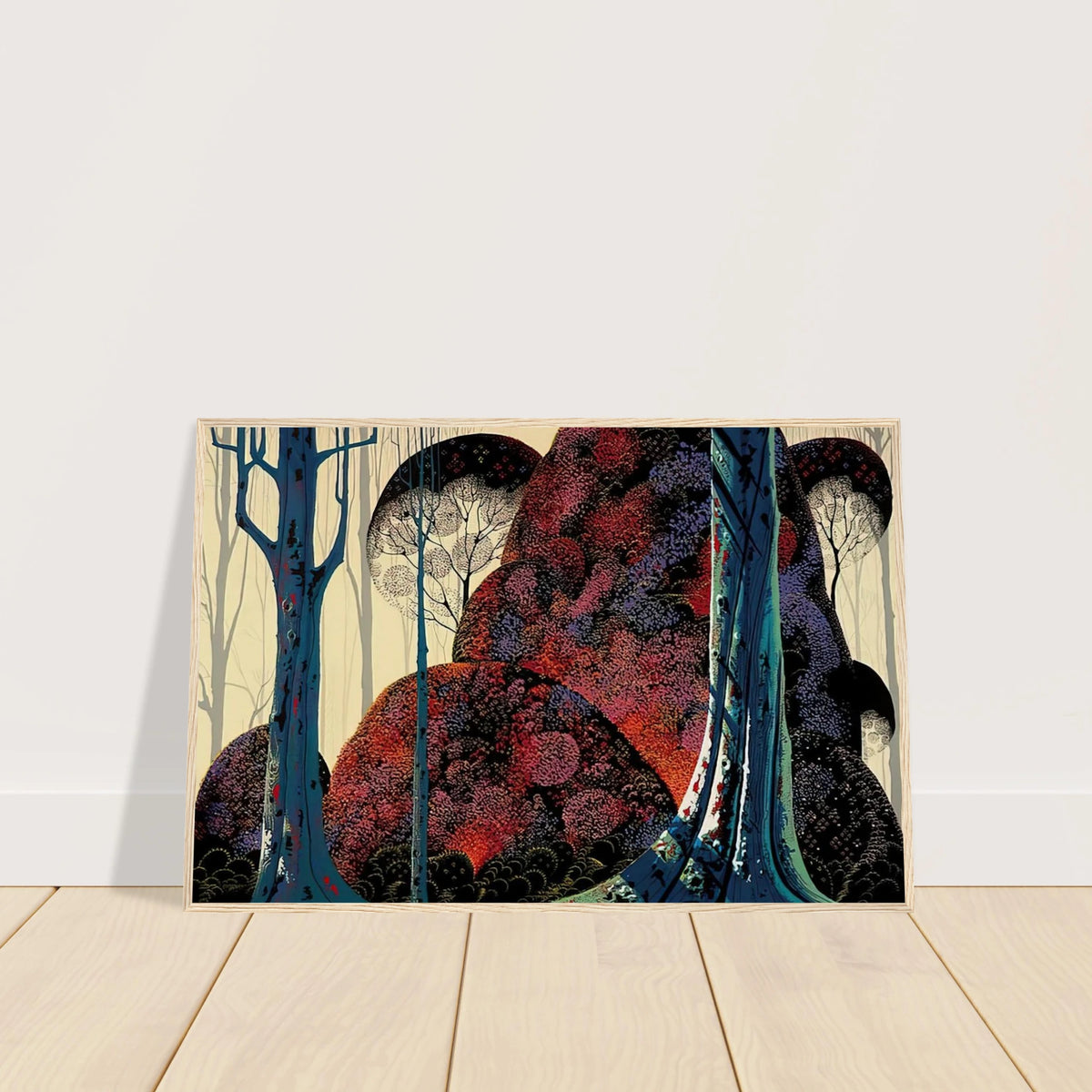 Jewel Forest Framed Poster | Eyvind Earle Framed Prints Wall Art | Eyvind Earle Prints