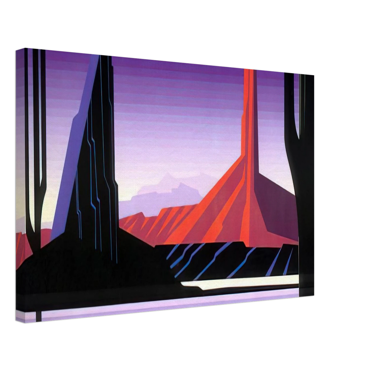 Beneath A Silent Sky Canvas | Eyvind Earle Canvas | Eyvind Earle Prints