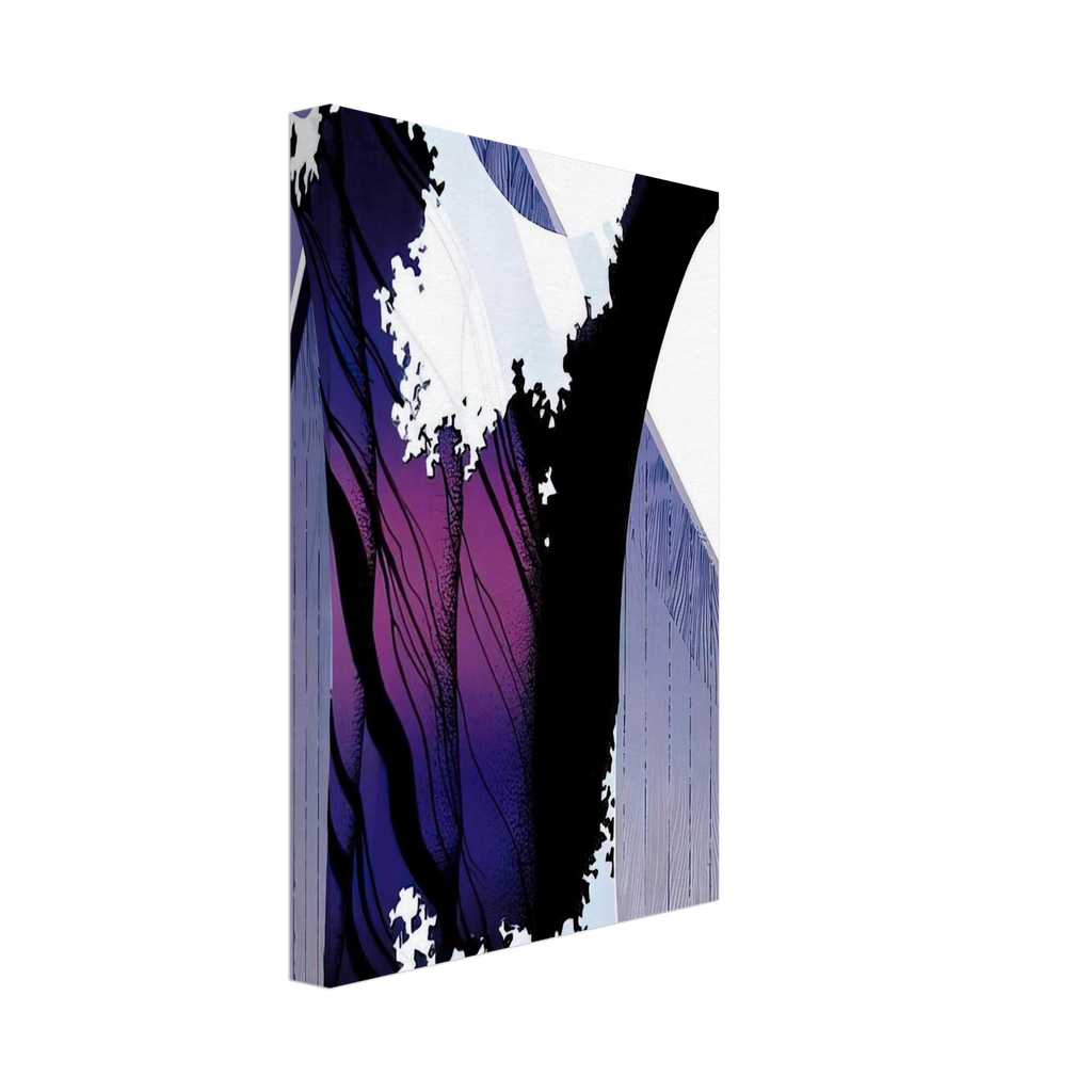 Violet Tree and Barn Canvas | Eyvind Earle Canvas | Eyvind Earle Prints