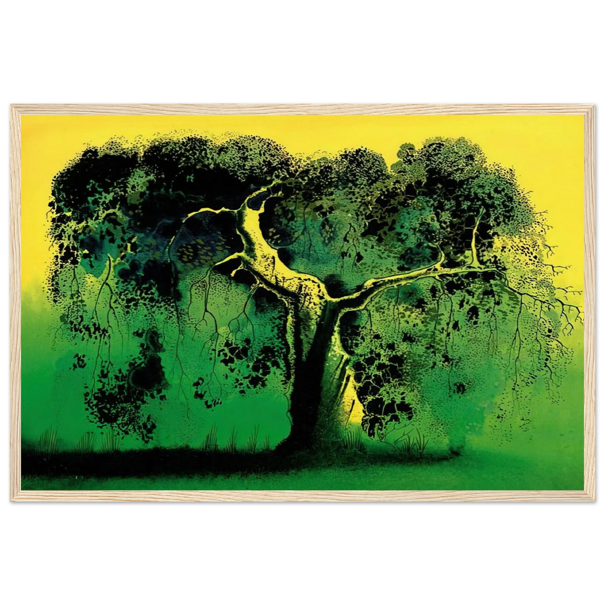 Sycamore Framed Poster | Eyvind Earle Framed Prints Wall Art | Eyvind Earle Prints