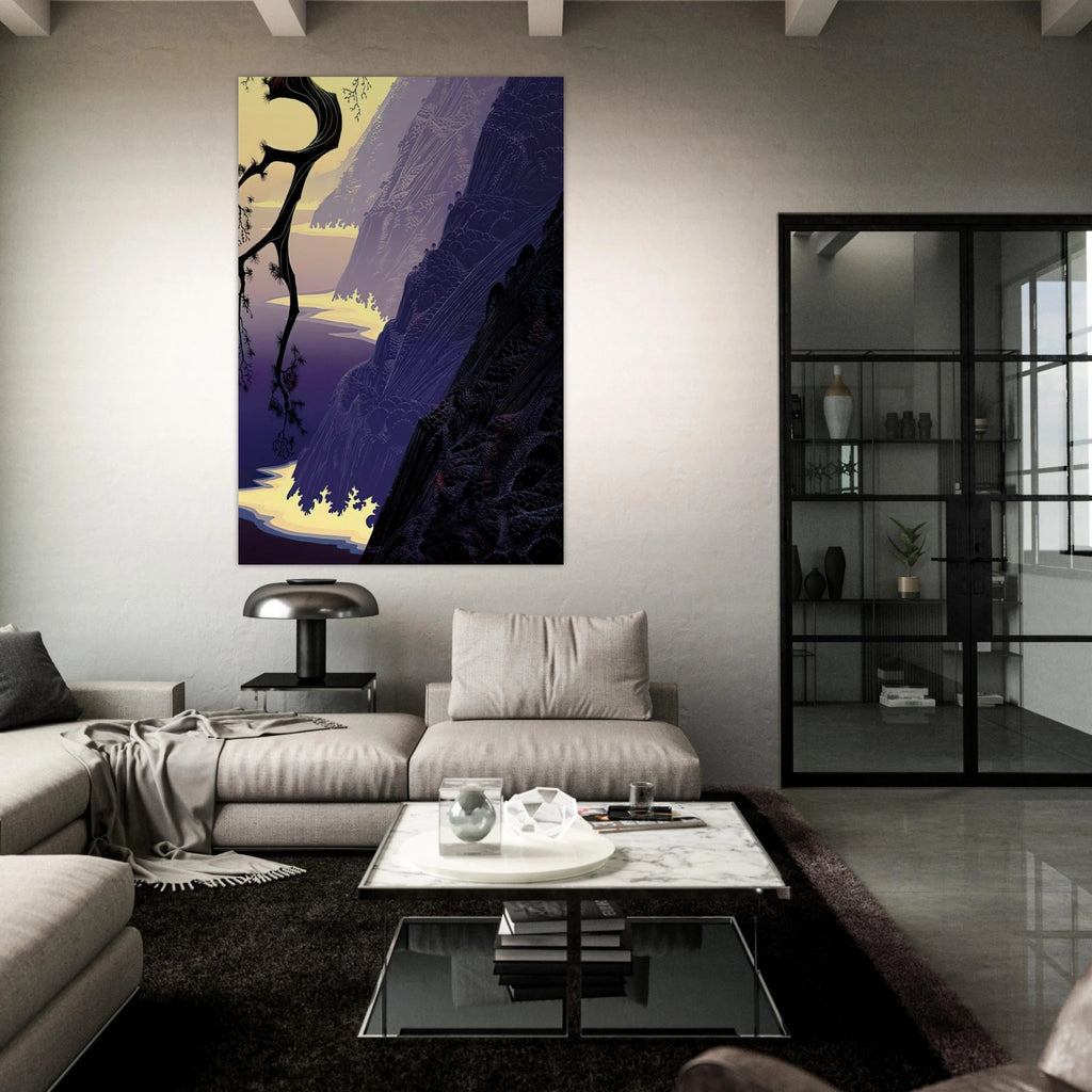 Purple Mist Poster | Eyvind Earle Poster | Eyvind Earle Prints