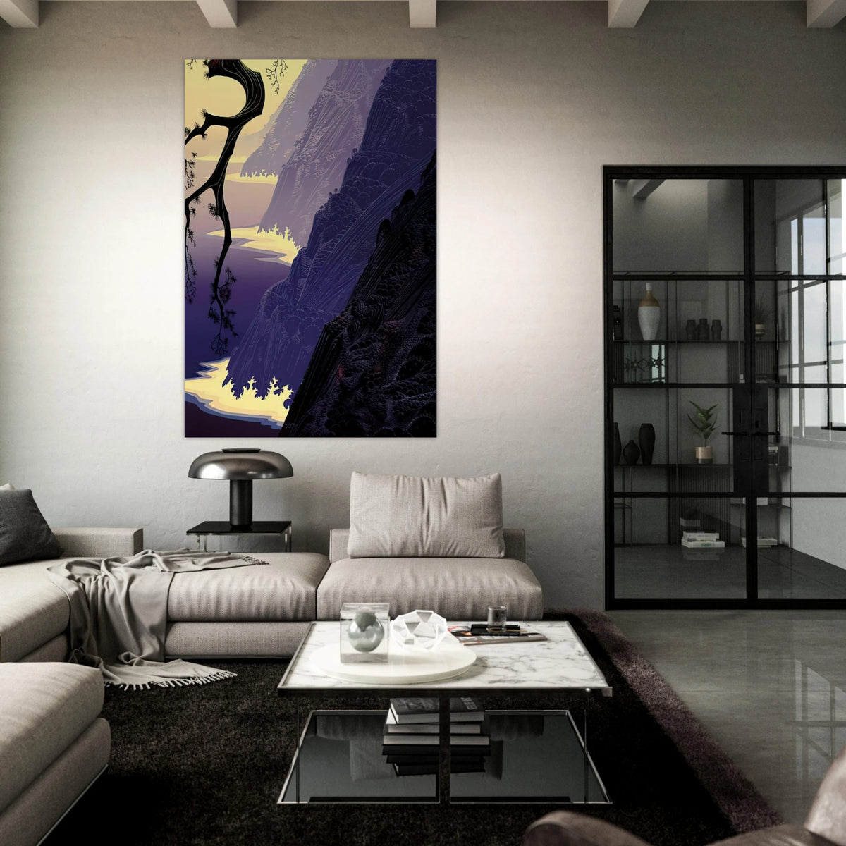 Purple Mist Poster | Eyvind Earle Poster | Eyvind Earle Prints