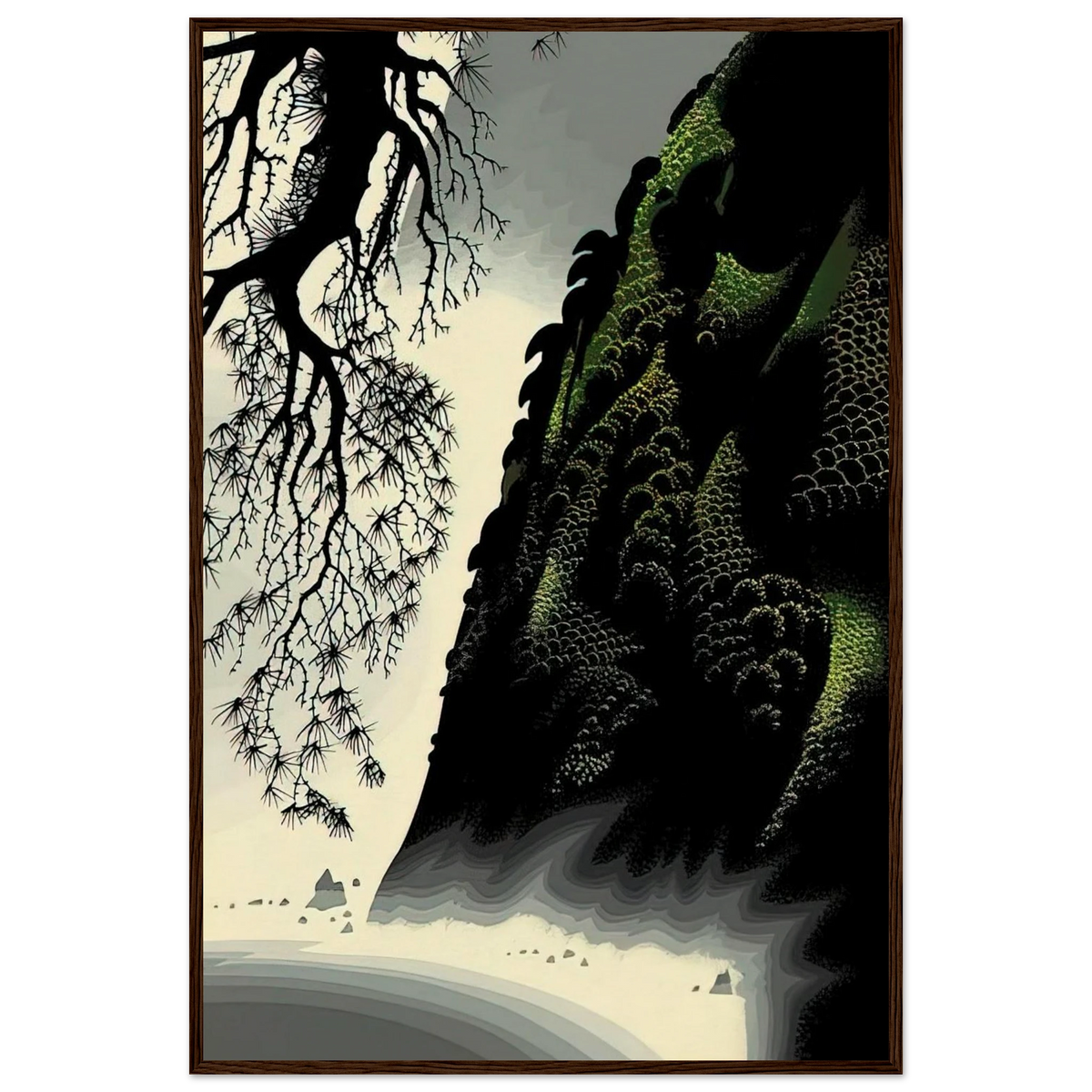Little Big Sur Framed Poster | Eyvind Earle Framed Prints Wall Art | Eyvind Earle Prints