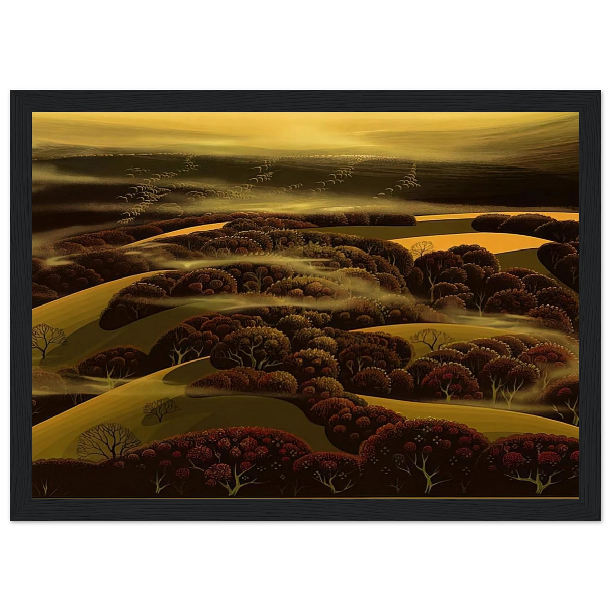 When the Fog Rolls In Framed Poster | Eyvind Earle Framed Prints Wall Art | Eyvind Earle Prints