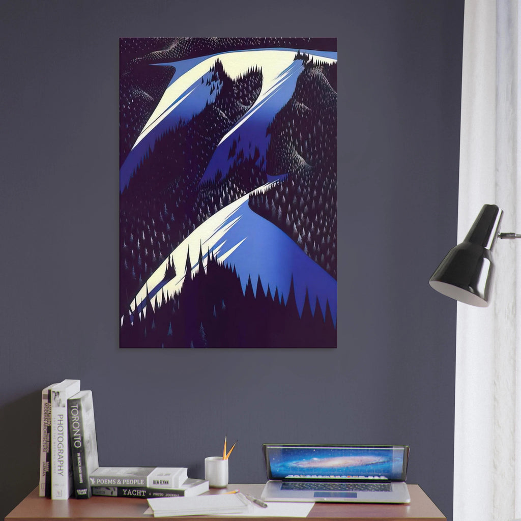 Black Evergreen Forest Canvas | Eyvind Earle Canvas | Eyvind Earle Prints